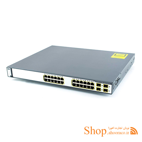 سوئیچ شبکه سیسکو 24 پورت WS-C3750G-24PS-S